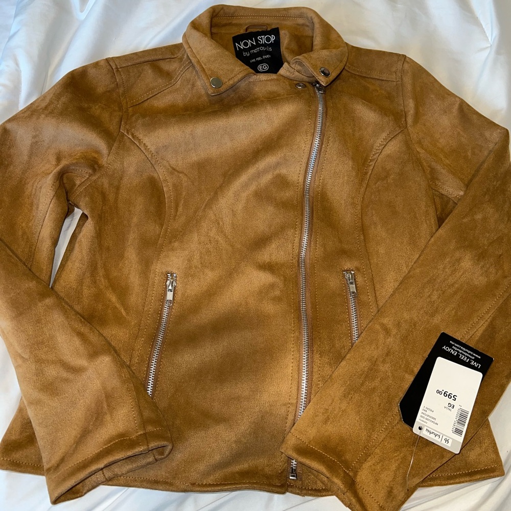 Brown suede jacket
